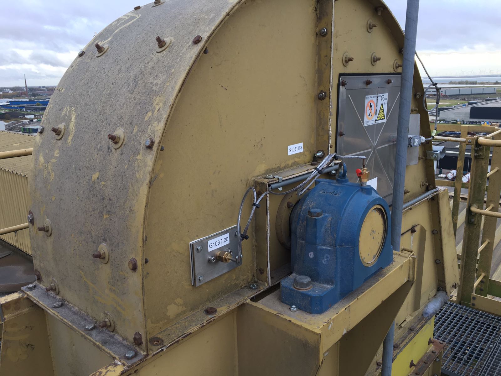 Bearing temperature monitoring Muller Beltex